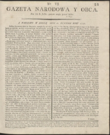 Gazeta Narodowa Y Obca. R. 1791 Nr 7