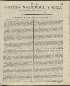 Gazeta Narodowa Y Obca. R. 1791 Nr 11