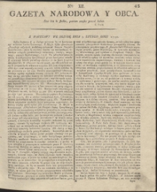 Gazeta Narodowa Y Obca. R. 1791 Nr 12
