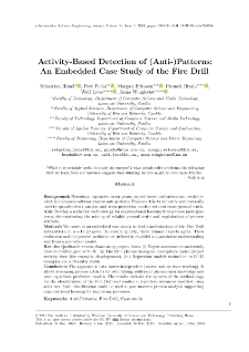 Activity-Based Detection of (Anti-)Patterns: An Embedded Case Study of the Fire Drill