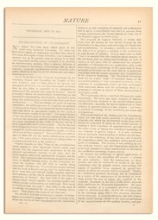 Nature : a Weekly Illustrated Journal of Science. Volume 6, 1872 May 16, [No. 133]
