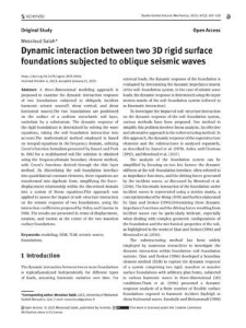 Dynamic interaction between two 3D rigid surface foundations subjected to oblique seismic waves