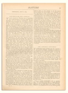 Nature : a Weekly Illustrated Journal of Science. Volume 6, 1872 June 6, [No. 136]