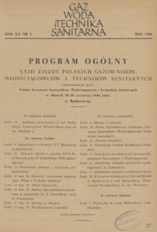 Gaz, Woda i Technika Sanitarna. R. XX, maj 1946, nr 2