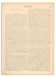 Nature : a Weekly Illustrated Journal of Science. Volume 6, 1872 June 20, [No. 138]
