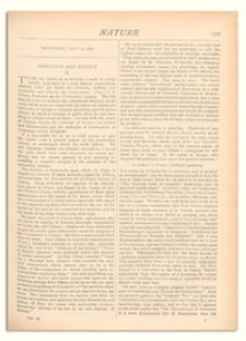 Nature : a Weekly Illustrated Journal of Science. Volume 6, 1872 July 4, [No. 140]
