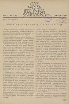 Gaz, Woda i Technika Sanitarna. R. XXIII, grudzień 1949, nr 12