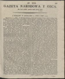 Gazeta Narodowa Y Obca. R. 1791 Nr 23