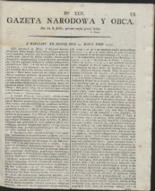 Gazeta Narodowa Y Obca. R. 1791 Nr 24