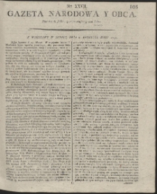 Gazeta Narodowa Y Obca. R. 1791 Nr 27