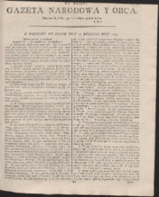 Gazeta Narodowa Y Obca. R. 1791 Nr 34