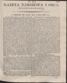 Gazeta Narodowa Y Obca. R. 1791 Nr 42