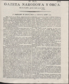 Gazeta Narodowa Y Obca. R. 1791 Nr 49