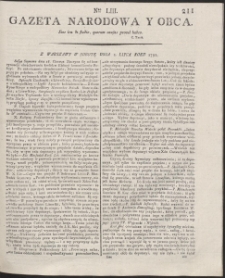 Gazeta Narodowa Y Obca. R. 1791 Nr 53