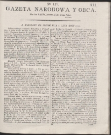 Gazeta Narodowa Y Obca. R. 1791 Nr 54