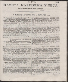 Gazeta Narodowa Y Obca. R. 1791 Nr 58