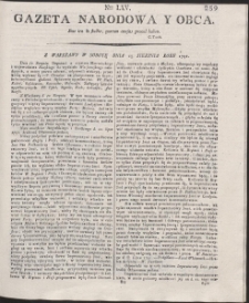 Gazeta Narodowa Y Obca. R. 1791 Nr 65