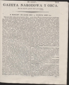 Gazeta Narodowa Y Obca. R. 1791 Nr 74