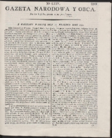 Gazeta Narodowa Y Obca. R. 1791 Nr 75