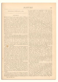 Nature : a Weekly Illustrated Journal of Science. Volume 7, 1873 February 6, [No. 171]