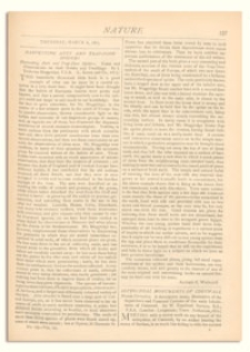 Nature : a Weekly Illustrated Journal of Science. Volume 7, 1873 March 6, [No. 175]