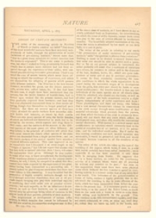 Nature : a Weekly Illustrated Journal of Science. Volume 7, 1873 April 3, [No. 179]