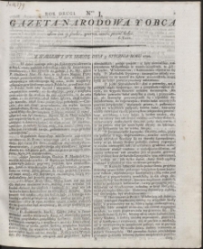 Gazeta Narodowa Y Obca. R. 1792 Nr 1