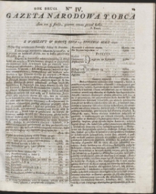 Gazeta Narodowa Y Obca. R. 1792 Nr 4