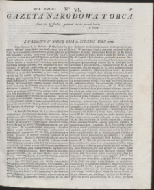 Gazeta Narodowa Y Obca. R. 1792 Nr 6