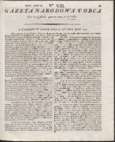 Gazeta Narodowa Y Obca. R. 1792 Nr 8