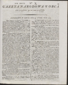 Gazeta Narodowa Y Obca. R. 1792 Nr 10