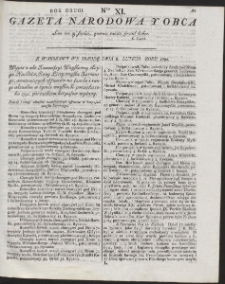 Gazeta Narodowa Y Obca. R. 1792 Nr 11