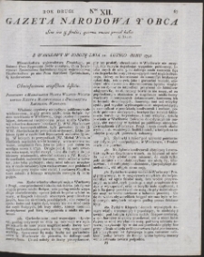 Gazeta Narodowa Y Obca. R. 1792 Nr 12
