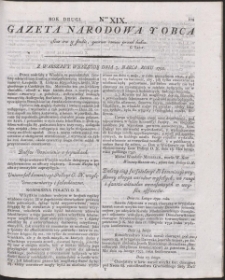 Gazeta Narodowa Y Obca. R. 1792 Nr 19