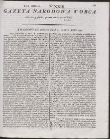 Gazeta Narodowa Y Obca. R. 1792 Nr 23