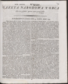 Gazeta Narodowa Y Obca. R. 1792 Nr 24