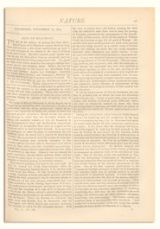 Nature : a Weekly Illustrated Journal of Science. Volume 11, 1874 November 19, [No. 264]