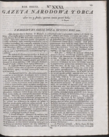 Gazeta Narodowa Y Obca. R. 1792 Nr 31