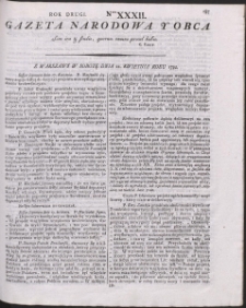 Gazeta Narodowa Y Obca. R. 1792 Nr 32