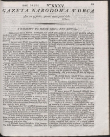 Gazeta Narodowa Y Obca. R. 1792 Nr 35