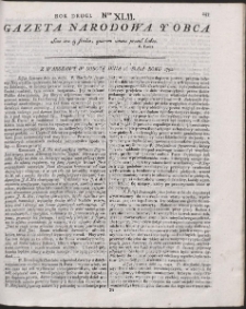 Gazeta Narodowa Y Obca. R. 1792 Nr 42