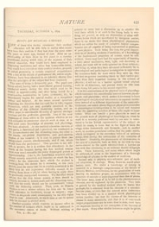 Nature : a Weekly Illustrated Journal of Science. Volume 10, 1874 October 1, [No. 257]