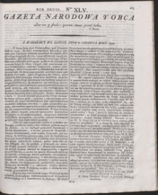 Gazeta Narodowa Y Obca. R. 1792 Nr 45