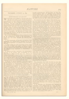 Nature : a Weekly Illustrated Journal of Science. Volume 10, 1874 October 29, [No. 261]