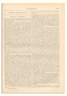 Nature : a Weekly Illustrated Journal of Science. Volume 11, 1875 February 4, [No. 275]