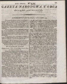 Gazeta Narodowa Y Obca. R. 1792 Nr 54