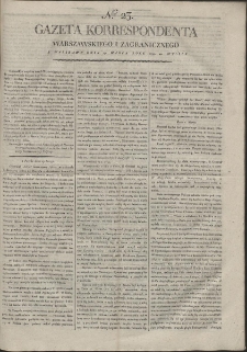 Gazeta Korrespondenta Warszawskiego i Zagranicznego. R. 1799 Nr 23