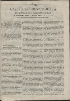 Gazeta Korrespondenta Warszawskiego i Zagranicznego. R. 1799 Nr 24