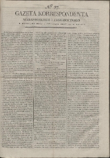 Gazeta Korrespondenta Warszawskiego i Zagranicznego. R. 1799 Nr 27