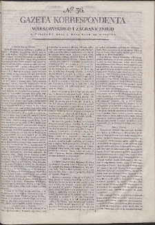 Gazeta Korrespondenta Warszawskiego i Zagranicznego. R. 1799 Nr 36
